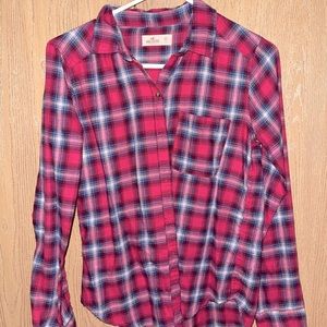 Hollister Pink Flannel